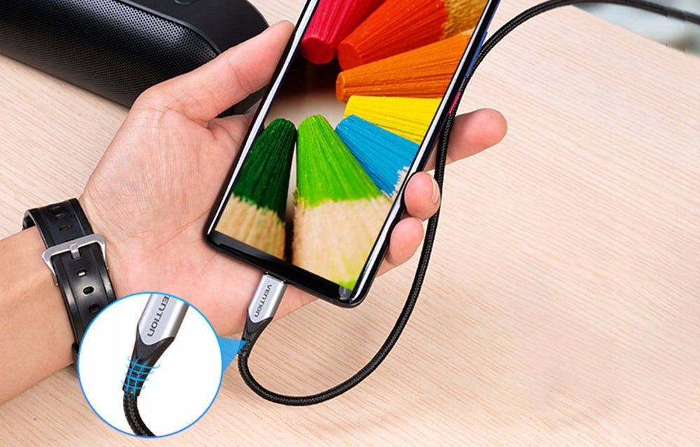 Kabal USB-A na USB-C  VENTION 15W 0.5m