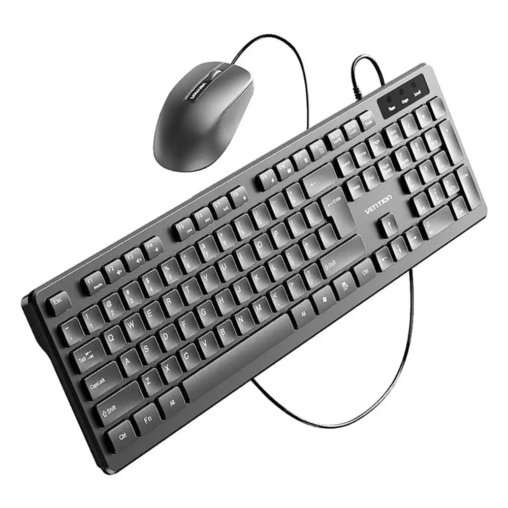 Žični set slim tastatura i miš VENTION crni
