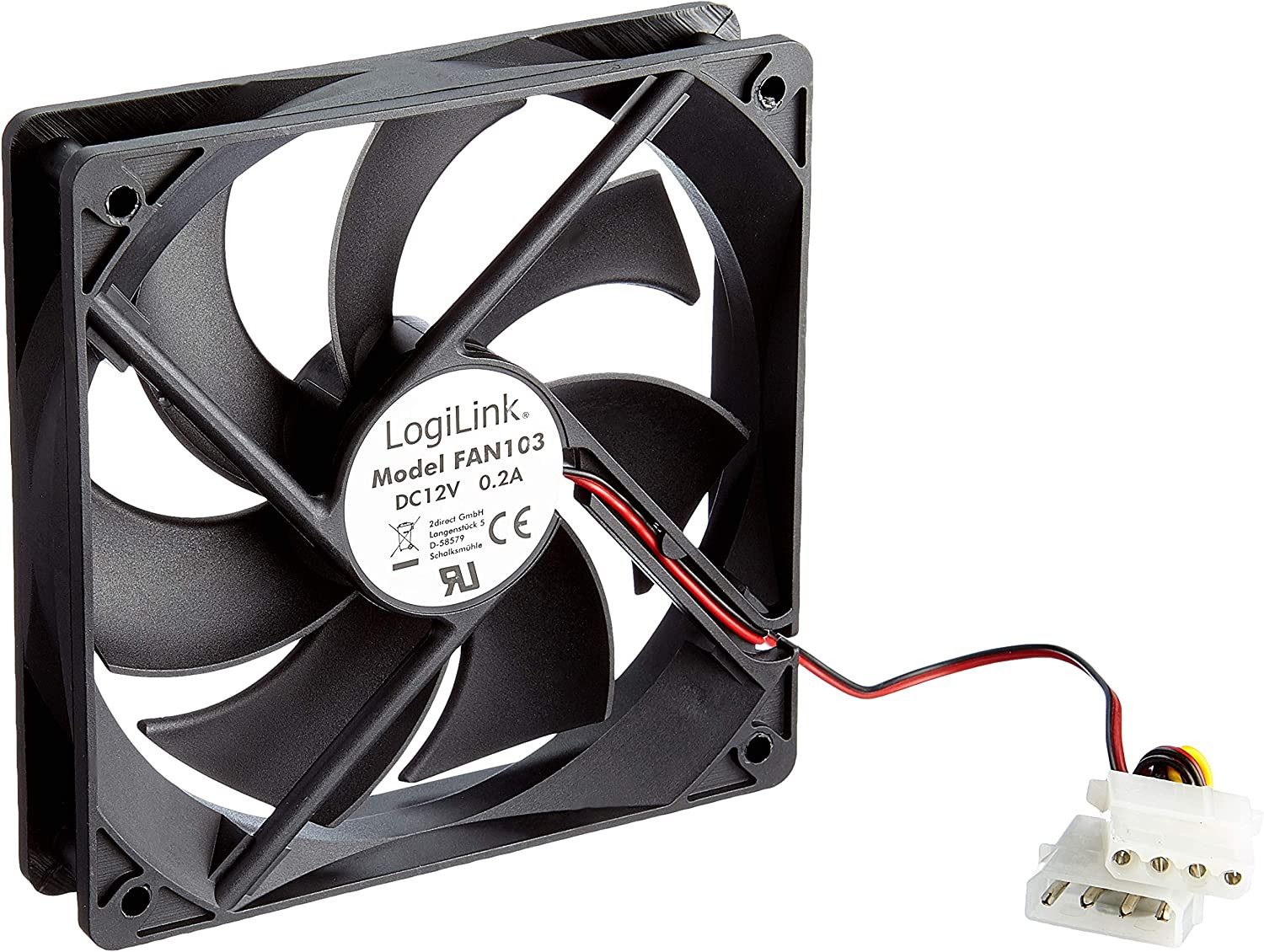 Ventilator FAN103 120x120x25 12V LOGILINK