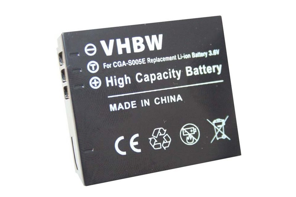 Baterija punjiva za fotoaparat Panasonic CGA-S005E  VHBW 3.6V 750mAh
