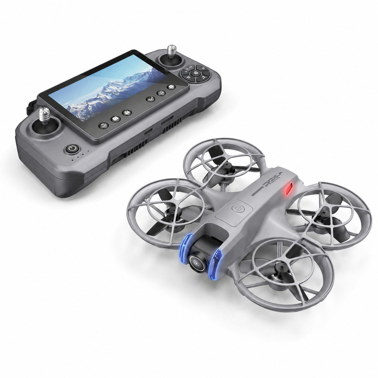 Pamenti dron sa kamerom i kontrolerom P2S