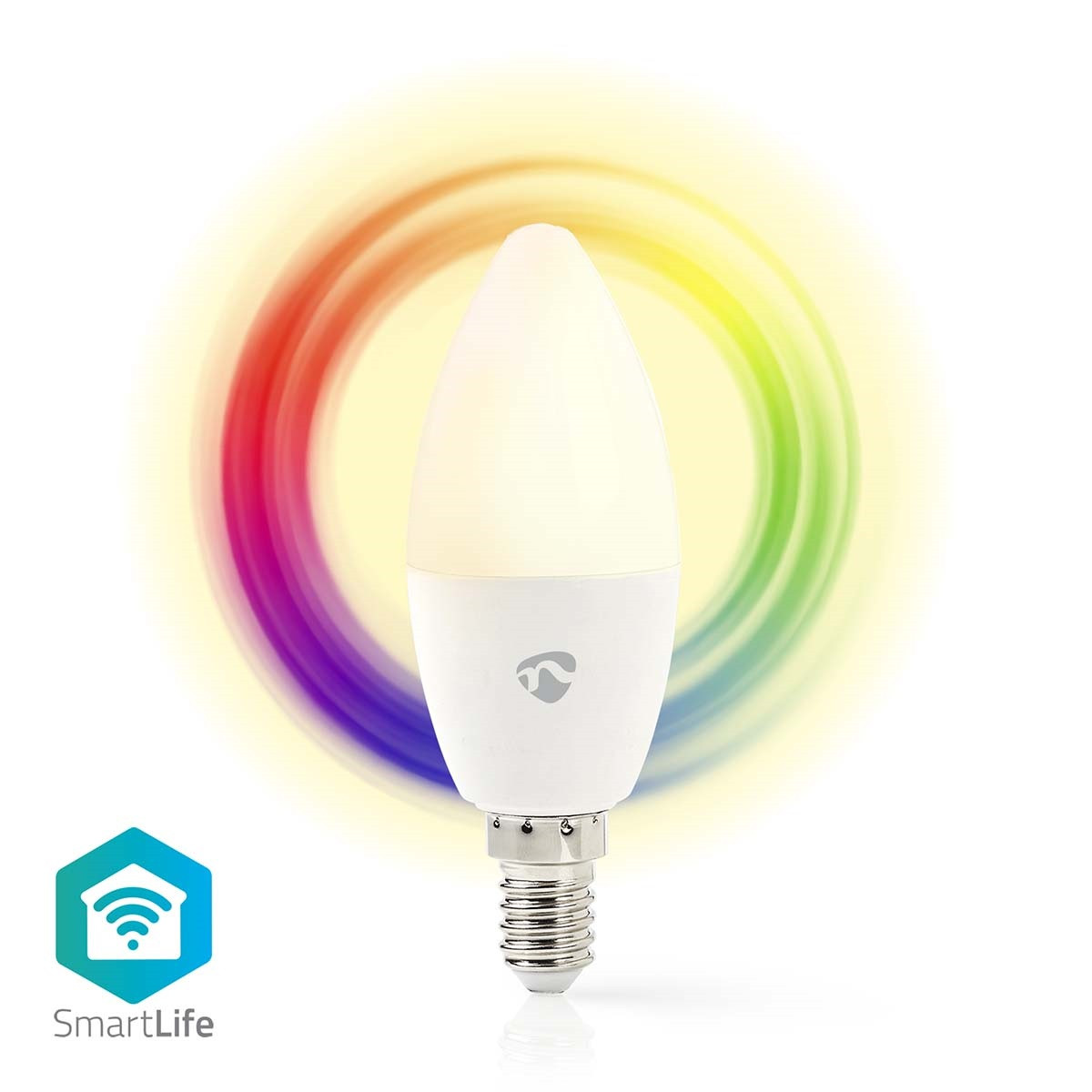 Pametna WiFi LED sijalica E14 4.9W RGB 2700-6500K NEDIS WIFILRC10E14 - slika 2