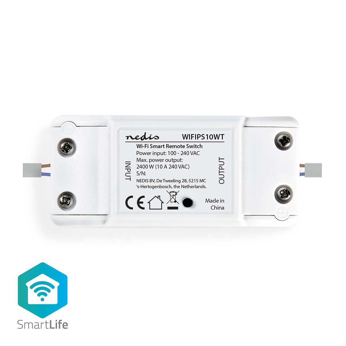 Pametni prekidač NEDIS WIFI Smart Home 10A WIFIPS10WT