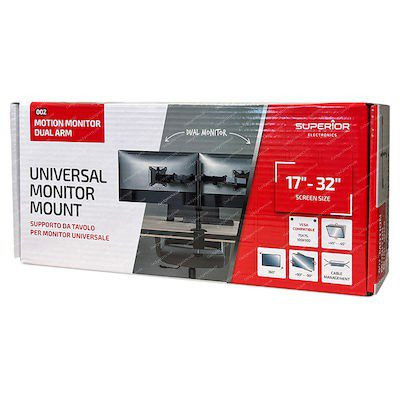 Nosač  za dva monitora SUPERIOR SUPSPC002