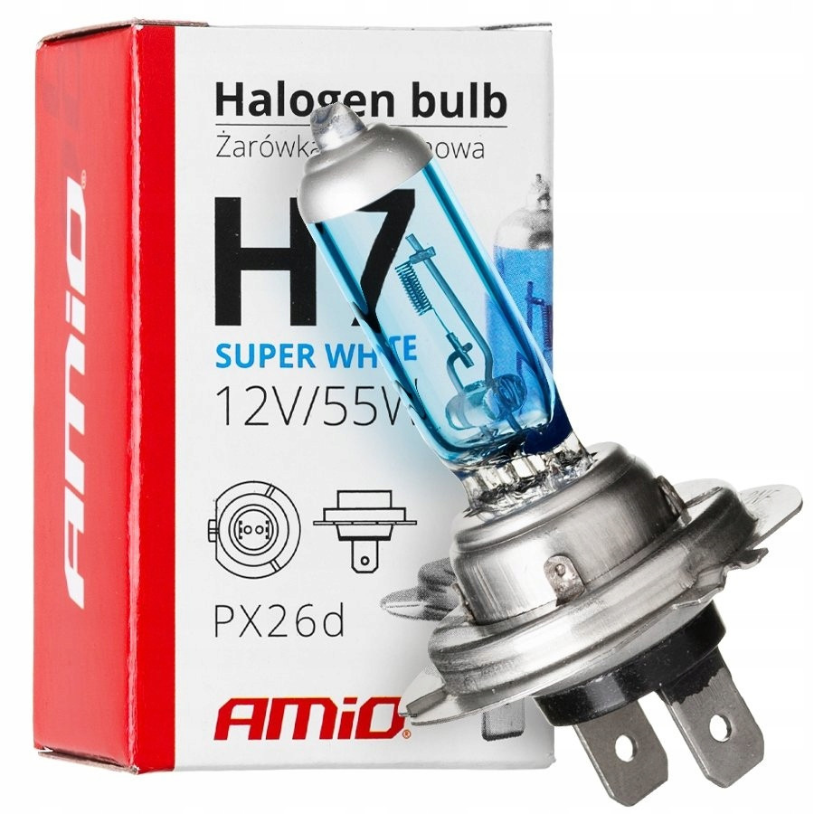 Auto sijalica halogena H7 AMIO UV filter